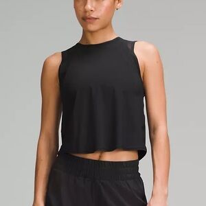 Lululemon Athletica Black Cropped Sculpt Tank